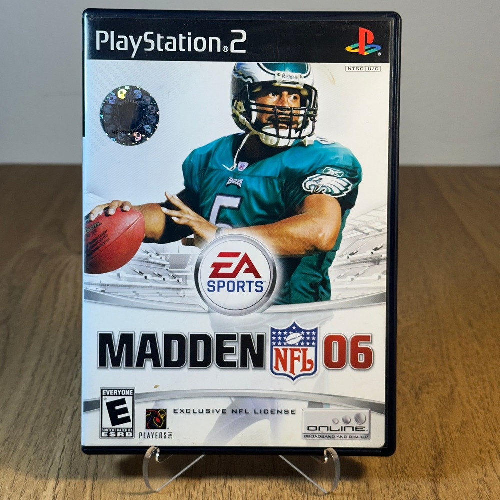 EA Sports Madden NFL 06 PlayStation 2 Case Manual No Game Black Good PS2 NFL